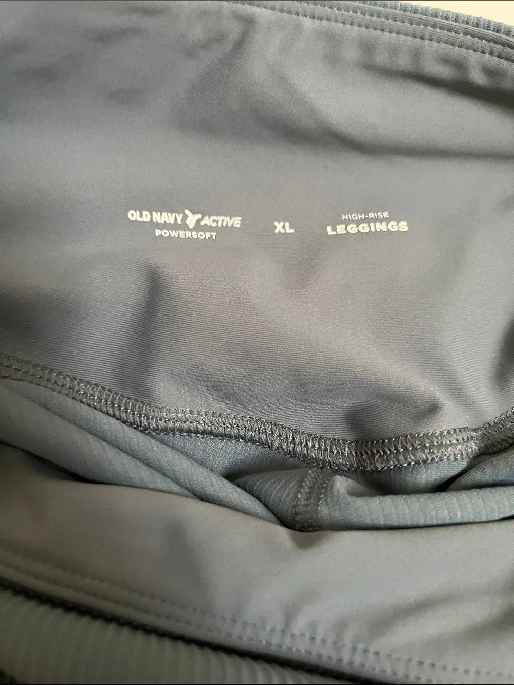 Old Navy Ribbed High-Rise Leggings in Slate Blue